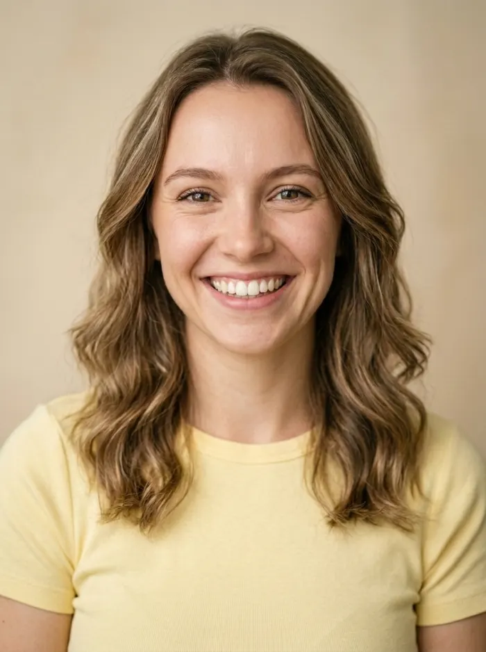 AI-generated face aged to 30 years old