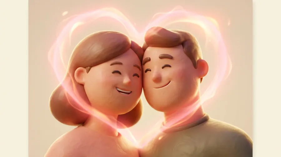 Couple compatibility screen showing an 88% match score and Top % rank
